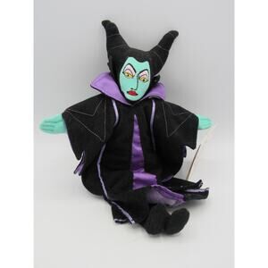New w/ Tags Maleficent Beanbag Plush Sleeping Beauty Disney Store Vintage